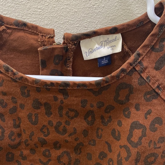 Universal thread Jean leopard print dress - Picture 2 of 4